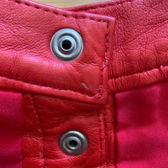 Leather Ruching Skirt - Picture 4 of 8